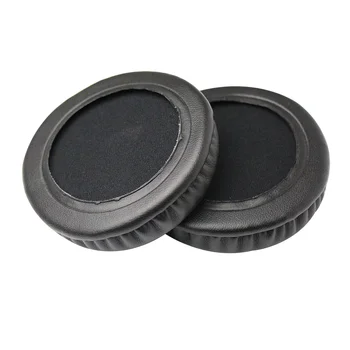 2 елемента 80 мм Замяна тампон за слушалки, накладки за слушалки, губчатые тампони за уши, възглавници (черен)