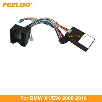 Теглене на Кабели Аудиомагнитолы Автомобилни FEELDO с Предавателна Canbus За BMW X1/E90 08-16 Вторичен Пазар 16pin CD/DVD Стерео Инсталиране на Кабели Адаптер