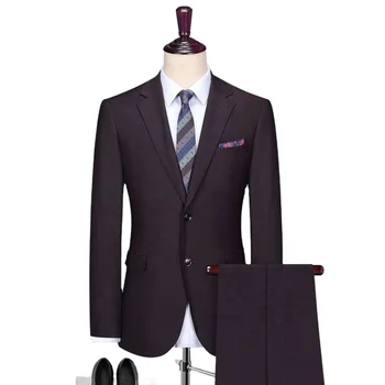 Мъжки висококачествен костюм от три части, търговия на Едро, мъжки бизнес костюм, мъжки костюм козметик