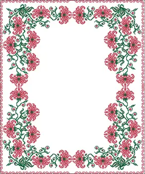 Розовата покривка с хризантемой 64-75 кръст бод Екологични хлопчатобумажными конец Декорация на дома, Подвесная картина за Подарък