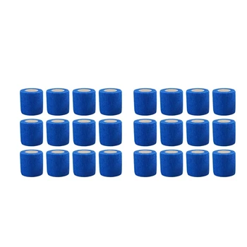 Мостова панделка, самозалепваща еластична бандажная лента (5x450 см, опаковка от 24 броя)-синьо