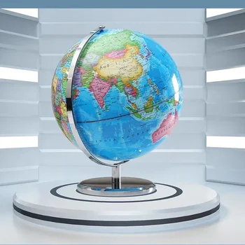 Глобус 20/25 см, Английски език, Карта на света Глобус е с led подсветка, География, Учебни пособия за обучение