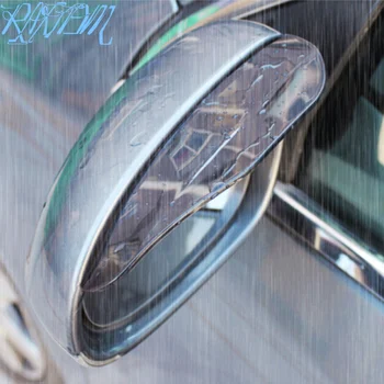 2 елемента Оформление на автомобила Огледало за обратно виждане дъжд от веждите за Mini Cooper R52 R53 R55 R56 R58 R59 R60 R61 Paceman Clubman и Countryman coupe