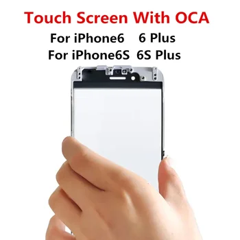 Външен екран за iPhone 6 / iPhone6 / Plus 6S, размерът на тъчпада, LCD дисплей, със Стъклен капак, резервни Части за ремонт на обектив ЗЗД