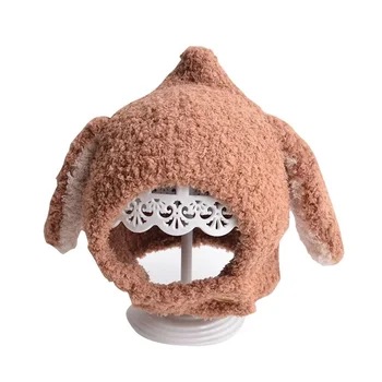Детска есенно-зимна шапка за защита на ушите за малки момчета, сладко и игриво топла шапка за момичета