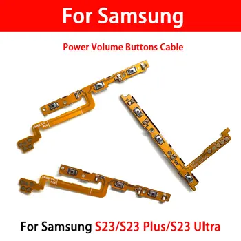 10 бр. Гъвкав кабел Power Volume за Samsung S23 Ultra Plus Странични бутони за Включване, изключване клавиш Power Volume Flex