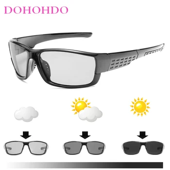 DOHOHDO Мъжки Шофьорски Поляризирани Фотохромичните Слънчеви Очила, Мъжки, Женски Слънчеви Очила За Шофиране Прозрачни Лещи-Хамелеон