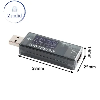 8 in1 QC2.0 3,0 4-30 В Електрическа Мощност USB Капацитет Тестер на Напрежение, Измерител на ток Монитор Волтметър Амперметър Тест на Батерията KWS-MX17