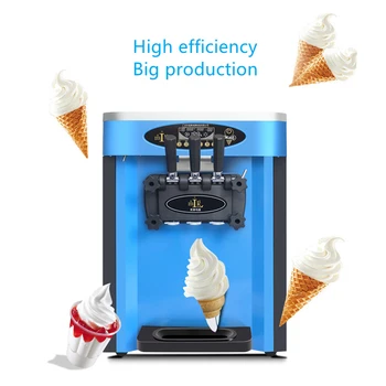 Популярната настолна машина за производство на плодов сладолед от неръждаема стомана, машина за производство на замразено кисело мляко и сладолед