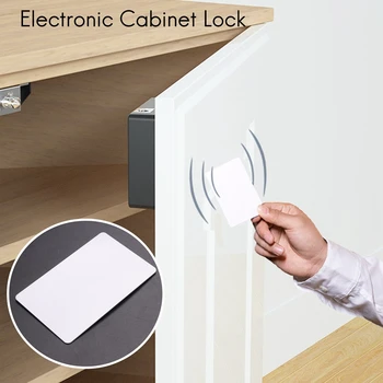 Интелигентен електронен RFID заключване за кабинет, Без дупка, лесна инсталация, Мебелен шкаф, шкаф за обувки, автоматично заключване на вратите с две ключалки Ca