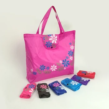 Дамски сгъваема чанта с голям капацитет, преносими ежедневни чанта за пазаруване с цветен модел, цветни универсална чанта за пазаруване с катарама