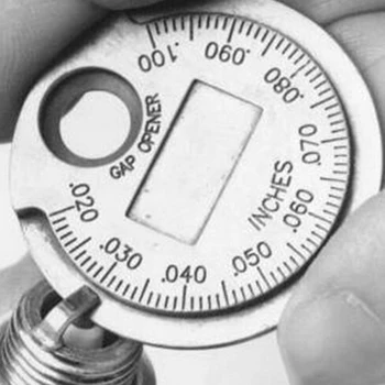 1бр Диапазон от 0,6-2,4 мм Мента е Инструмент за Измерване Хлабината Между Свещи за Запалване Щуповой Инструмент За Измерване Хлабината Между Свещи за Запалване