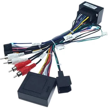 Авто аудио система 16-ПИНОВ адаптер захранващия кабел Аудио Теглене на кабели с предавателна Canbus за Chevrolet Trax Cruze, Aveo Buick 2014-2016