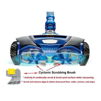 Аксесоари Циклонная Здрава Вакуумна четка за почистване на басейн Turbine Pool Cleaner за R0714400|Zodiac MX8 Mx6