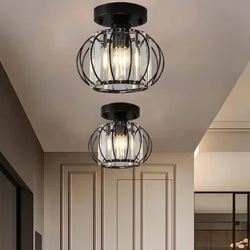 Модерен кристална тавана лампа, Полилеи, led тавана лампа в тавана лампа за стълбища, тераси, кухня