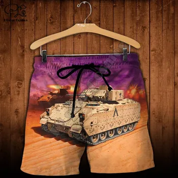 PLstar Cosmos Тигър Tank С 3D Принтом 2021, Нова Мода За Мъже/Жени, Летни Ежедневни Панталони, Плажни Къси Панталони, Стил на обличане-T39