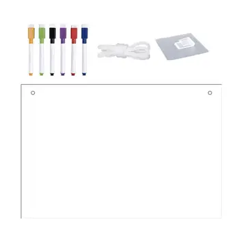 Акрилни Календар Стенни Прозрачна Плака Стенни Прозрачна Дъска С 6 Цветни Маркери Clear Dry Erase