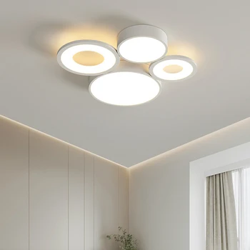Модерни led таван с осветителни тела в помещението за хола спални Бял led тавана лампа с кръгла квадратна акрилно интериор Творчески лампа
