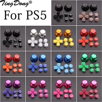 Бутони TingDong Dpad ABXY за контролер PS5, разменени аналогов джойстик за поръчка