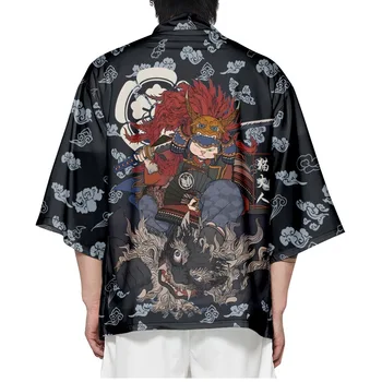 Мъжки Свободен Жилетка, риза за cosplay, блуза, Бельо Японското Юката, Лятно Плажно кимоно