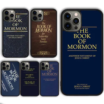 Книгата на Мормон и Библията Исус Христос Калъф за Телефон iPhone 15 SE2020 13 14 11 12 Pro Max XR XS 6 7 8 Plus корпуса fundas Shell