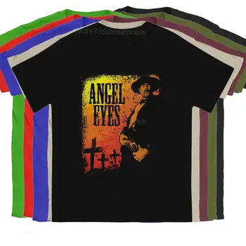 Мъжки t-shirt Angel Eyes, класическа реколта тениска от чист памук, мъжки тениски, тениски с филма 