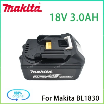 Оригинална Батерия За Електроинструменти Makita 18V 3.0 Ah с Подмяна на светодиода Li-ion LXT BL1860B BL1860 BL1850 BL1830