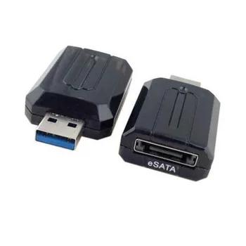 Външен кабелен конектор USB 3.0 и SATA/eSATA, конвертор-адаптер за 2.5 