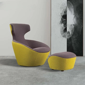 Обичай скандинавски дизайнерски стол Rochebobois с облегалка от стъклени влакна във формата на Рошбурга за салона на хотел art treasure chair