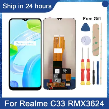 AiNiCole За Realme C33 realme c33 дисплей RMX3624 LCD Сензорен Дисплей Дигитайзер В Събирането на резервни Части