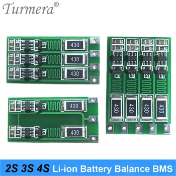 Turmera 2S 3S 4S Литиева Батерия Зарядно Устройство Баланс на Печатна Платка 100mA 300mA 3,6-4,2 На Батерията BMS кабел за зареждане Баланс за Отвертка