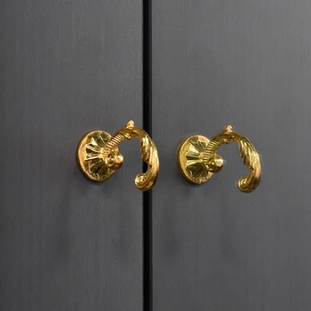Jiezhuang Европейското полукруглое бронзова подемни пръстен пръстен за чекмедже с един дупка выдвижное пръстен на дръжката на вратата на гардероба