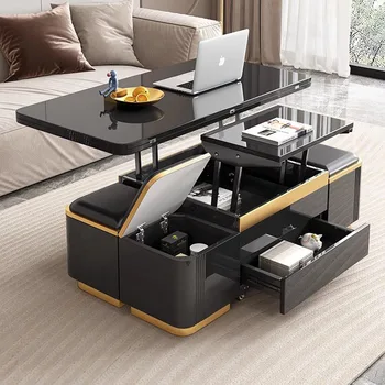 Луксозен Масичка за кафе за спалня Trau Modern Organizer Масичка за кафе За Всекидневната Nordic Mesa Lateral Couchtisch Мебели За дома