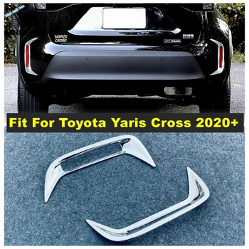 ABS, Подходящи За Toyota Yaris Cross 2020 - 2022 Задната Противотуманная Фаровете на Капака Лампи, Декорация Рамка Противотуманной Фарове Стикер За Стайлинг на Автомобили Външни Аксесоари