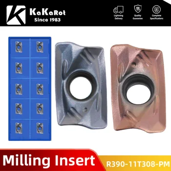 Видий плоча KaKarot R390 11T308 PM за стругове металорежещи инструменти за индексиране на режещи инструменти за Струговане плоча