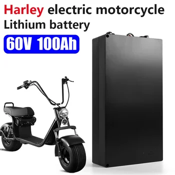 Литиева батерия электромобиля Harley 18650 Батерия 60V 100Ah за двухколесного складного електрически скутер Citycoco