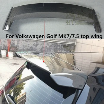 За Volkswagen Golf MK7/7.5 Rline GTI модифициран от въглеродни влакна спойлер на покрива A style специално фиксирано предното крило top wing 2016