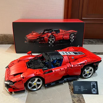 3778шт Daytonae Sp3 Автомобилни Строителни Блокове на Ferrari Модел Суперавтомобил Тухли Играчки за Деца от Възрастен Подарък За Рожден Ден Съвместимост 42143
