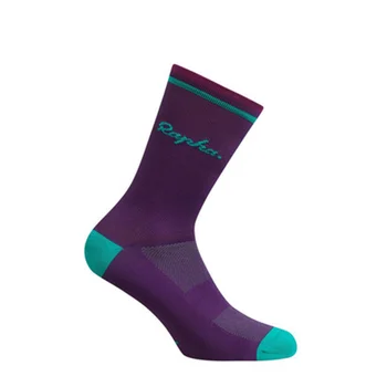 2020 Нови летни спортове колоездене, чорапи, мъжки пътни колоездене, чорапи, компресия чорапи за спорт на открито лилав цвят
