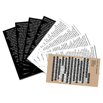 8ШТ Старинни Красиви Думи Оферти Етикети Мотивационни Етикети за Проектанти Ръчно Книга Поздравителна Картичка Подарък Бижу