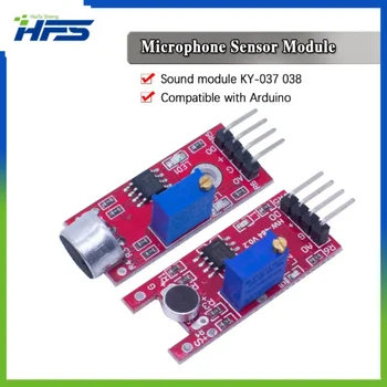 Модул сензор за откриване на звука за AVR PIC KY-037 KY-038, сензор за откриване на звук, висока чувствителност