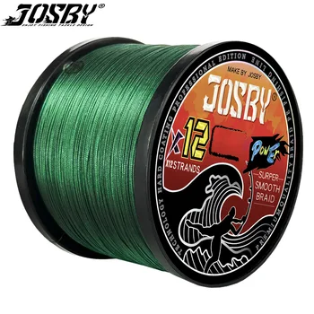 JOSBY 12 плетени Нишки на въжето Multifilament 300 м 500 М, 1000 М, 100 м и Аксесоари за японски оплетени жици за улов на шаран