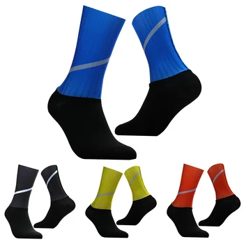 професионални Спортни чорапи за колоездене Мъжки Мини Безшевни чорапи за аэробайков, Износоустойчиви чорапи за автомобилния наем, Отразяващ защитни чорапи