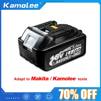 Kamolee 18V 5000mAh Литиево-йонна батерия BL1860 Ръчна бормашина Батерия Поддръжка на Електроинструменти Makita /Kamolee tools
