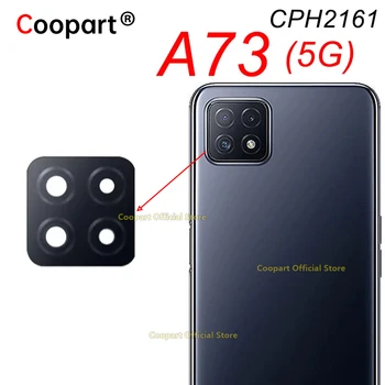 Нов Оригинален Стъклен Обектив на Задната камера OPPO A73 5G За Подмяна на Самозалепваща Стикер CPH2161
