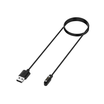 USB Магнитен 2-пинов кабел за зареждане от 4 мм за смарт часа Ticwatch GTX Wristband L4MD