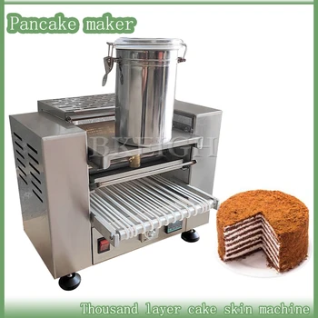 Търговски електрическа машина за приготвяне на торта хиляда слоеве, електрическа машина за приготвяне на тънки царевични палачинки, адаптивни по размер
