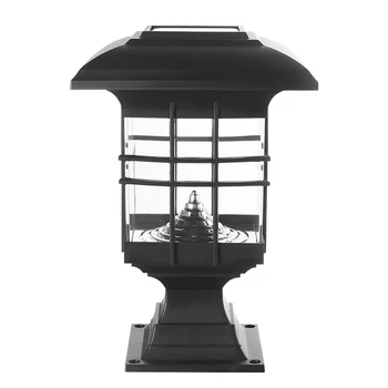 6X Слънчева Лампа за стълбове Водоустойчив Озеленяване на Градина Слънчева Светлина LED Външна Лампа За огради колони