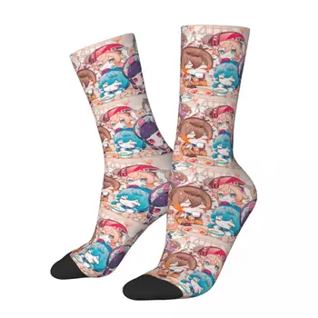 Есенно-зимни мъжки и дамски чорапи Harajuku Сладко Genshin Impact Чорапи в стил аниме 