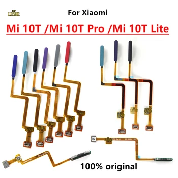 100% Оригинални Тестван за Xiaomi Mi 10T Pro/Mi 10T Lite четец на пръстови отпечатъци Гъвкав кабел за ключове Бутон Touch ID